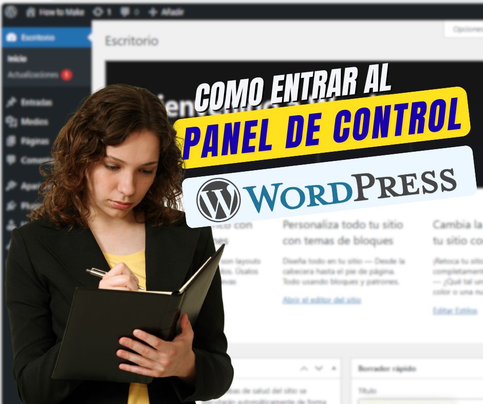 Cómo entrar en el panel de control de WordPress