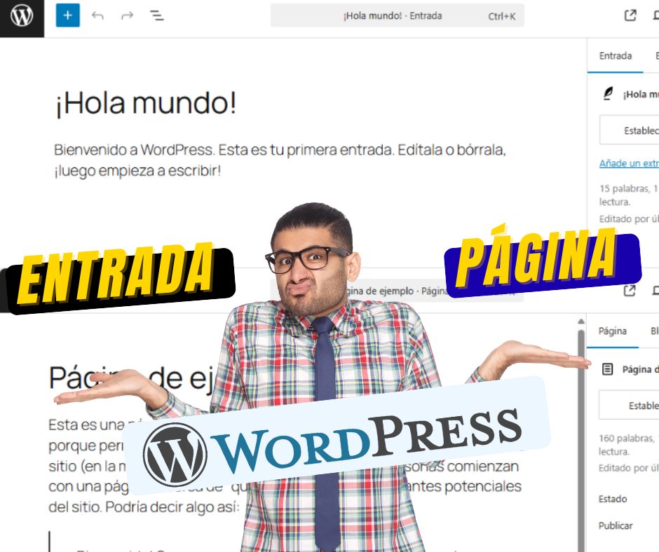Diferencias entre páginas y entradas en WordPress
