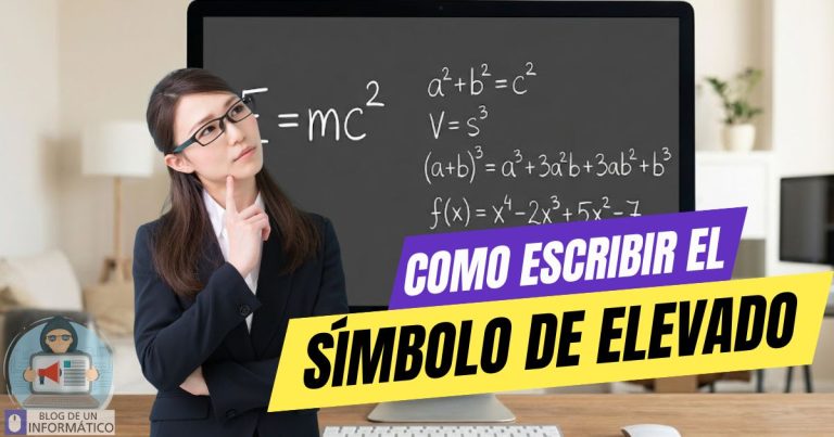Símbolo de elevado: Cómo escribir potencias