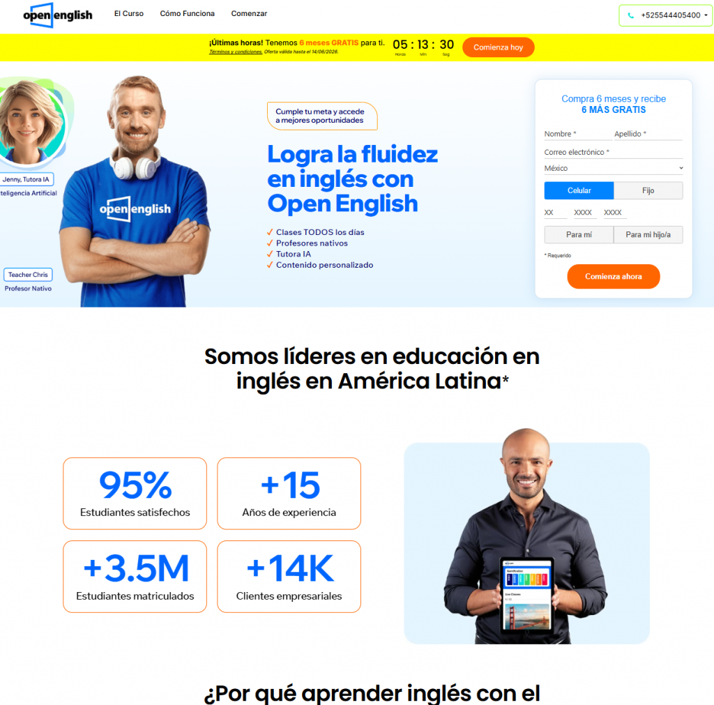 Qué es una landing page ejemplo